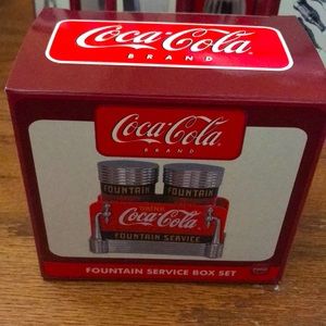 Coca-Cola Fountain Service Salt & Pepper Shaker Box Set